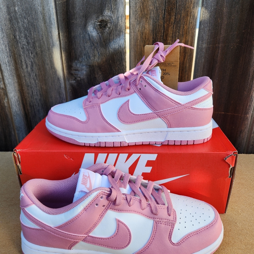 Women's Nike Dunk Low Next Nature White/Elemental Pink - Picture 2 of 7